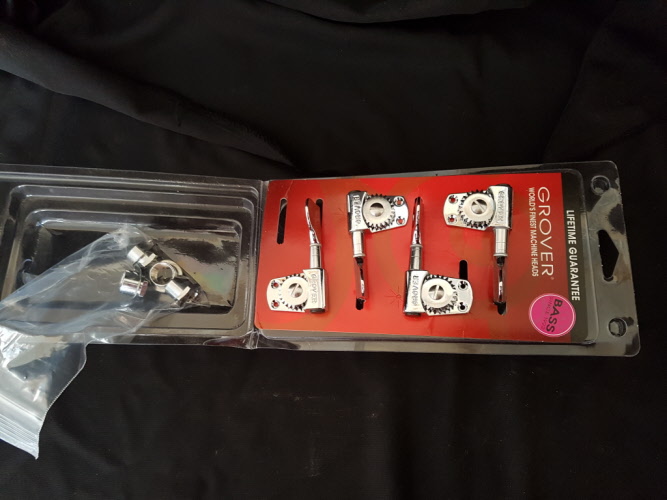 Grover Bass Tuners Chrome