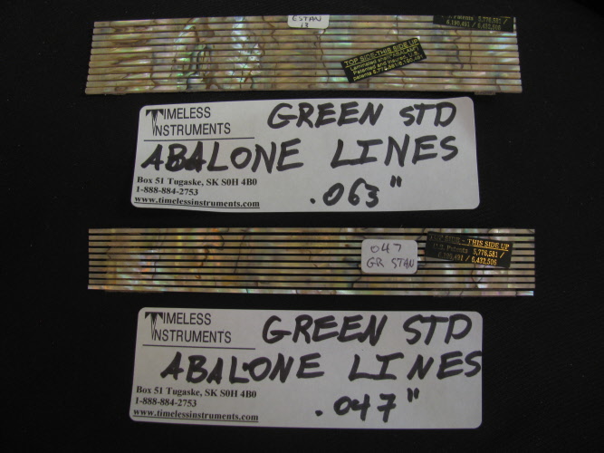 Straight Lines, Green Abalone, Standard Figure
